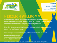 Tablet Screenshot of camping-buehlhof.de